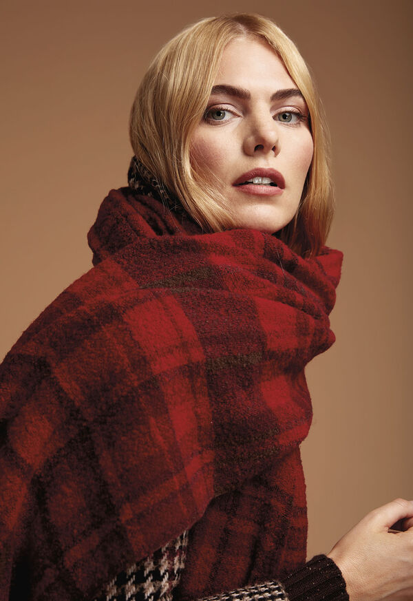 Paul Stuart Shop Glen Plaid Jacket Look with Scarf, image 1